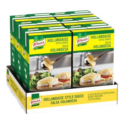 Knorr® Professional Liquid Hollandaise Sauce 34.32oz. 6 pack - Breakfast service can be one of the toughest.